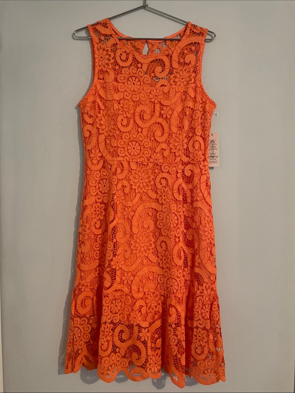 Nanette Lepore NWT Beautiful Coral Lace Dress Size 8